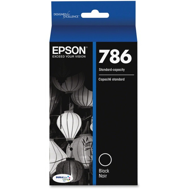 Epson DURABrite Ultra 786 Original Standard Yield Inkjet Ink Cartridge - Black - 1 Each - Inkjet - Standard Yield - 1 Each