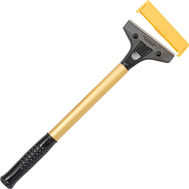 Ettore Heavy Duty Floor Scraper - Carbon Steel Blade - Heavy Duty, Wear Resistant, Long Lasting - Gold, Black