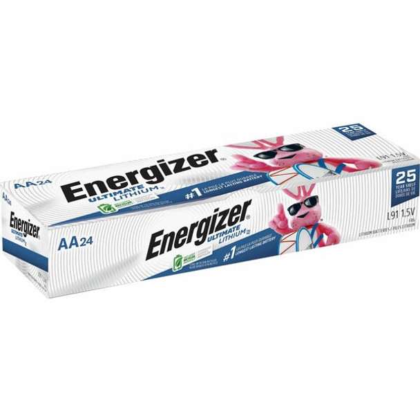 Energizer Ultimate Lithium AA Batteries 4-Packs - For LED Light, Stud Finder, Mouse, Laser Level - AA - 3000 mAh - 36 / Carton