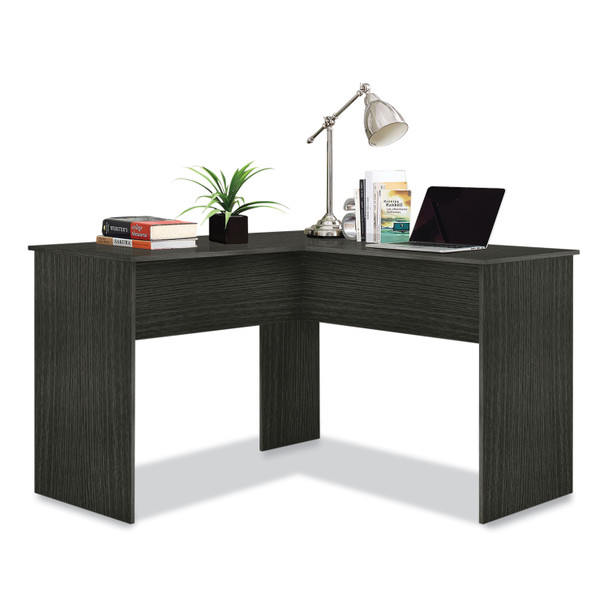 Corner Computer Desk, 47.83" x 47.83" x 30.39", Dark Gray