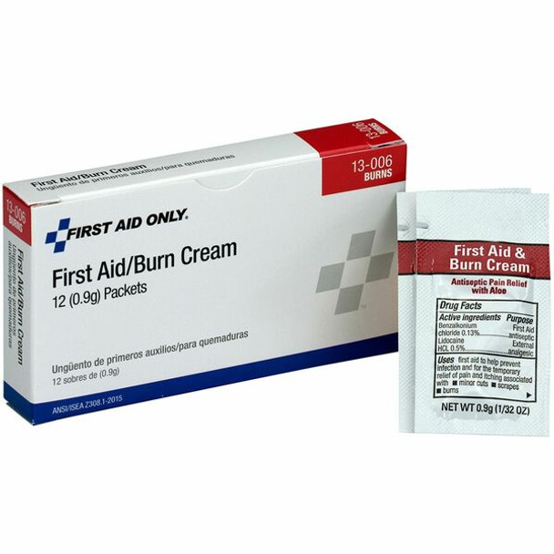 PhysiciansCare First Aid Only Burn Cream - For Burn - 12 / Box