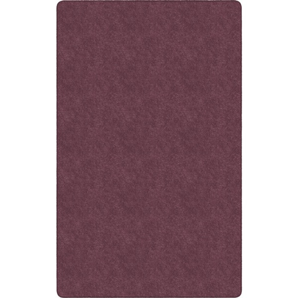 Flagship Carpets Amerisoft Solid Color Rug - 48" Length x 72" Width - Rectangle - Plum - Polyester, Nylon
