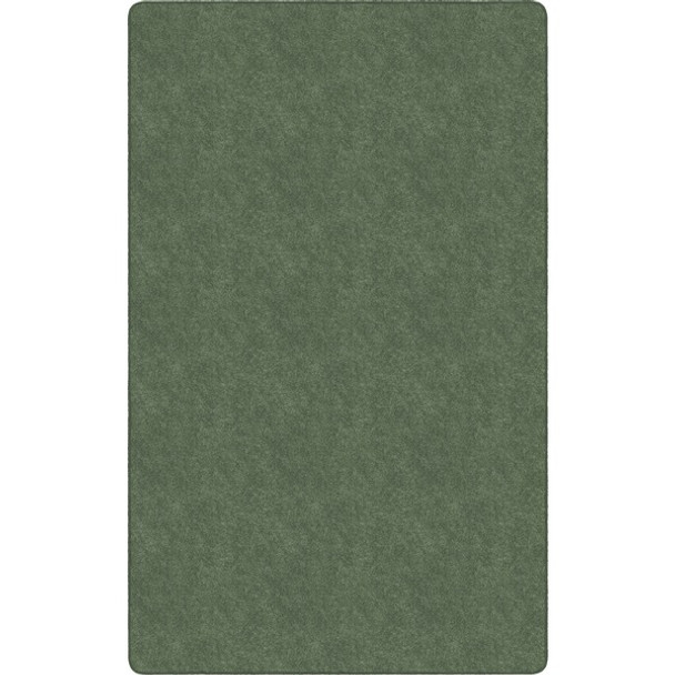 Flagship Carpets Amerisoft Solid Color Rug - 48" Length x 72" Width - Rectangle - Sage Green - Polyester, Nylon