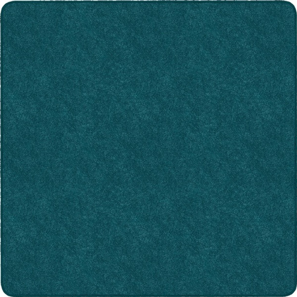 Flagship Carpets Amerisoft Solid Color Rug - 72" Length x 72" Width - Square - Marine Blue - Polyester, Nylon