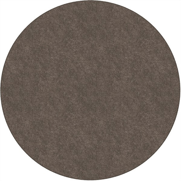 Flagship Carpets Amerisoft Solid Color Rug - 72" Diameter - Round - Wheat - Nylon, Polyester