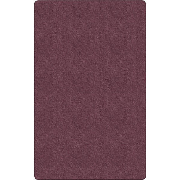 Flagship Carpets Amerisoft Solid Color Rug - 108" Length x 72" Width - Rectangle - Plum - Nylon, Polyester