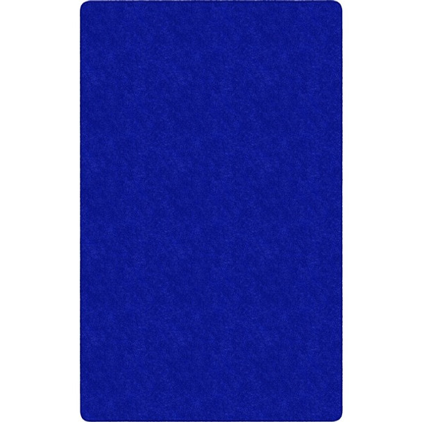 Flagship Carpets Amerisoft Solid Color Rug - 108" Length x 72" Width - Rectangle - Royal Blue - Nylon, Polyester