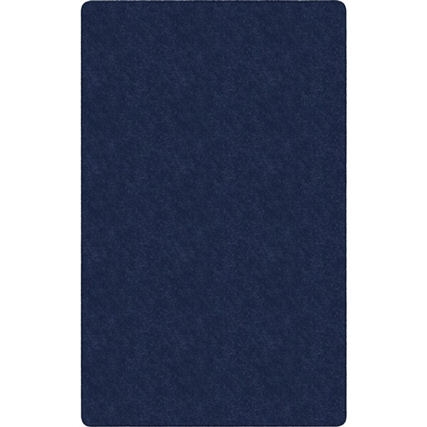 Flagship Carpets Amerisoft Solid Color Rug - 15 ft Length x 12 ft Width - Rectangle - Navy Blue - Nylon, Polyester