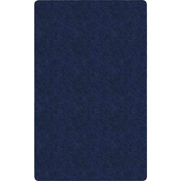 Flagship Carpets Amerisoft Solid Color Rug - 18 ft Length x 12 ft Width - Rectangle - Navy Blue - Nylon, Polyester