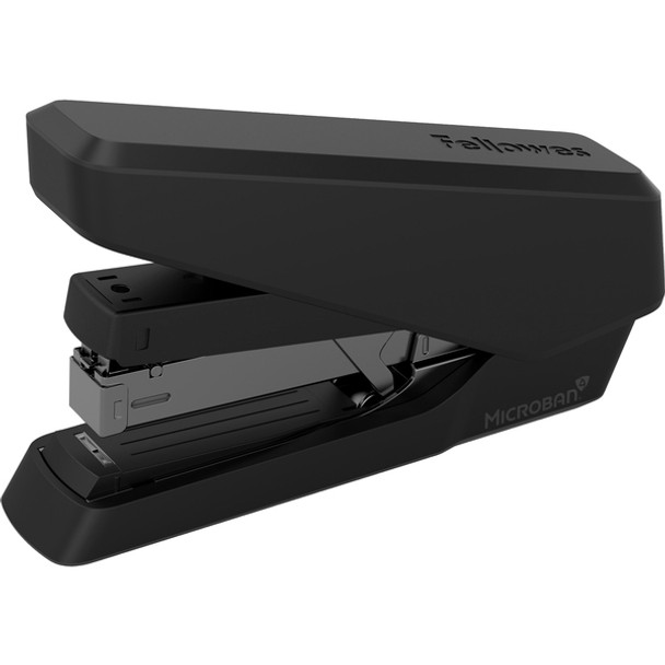 Fellowes EasyPress Full Strip Stapler - 40 Sheets Capacity - 210 Staple Capacity - Full Strip - 1/4" Staple Size - 1 Each - Black