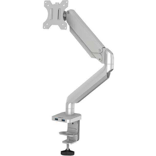 Fellowes Platinum Series Single Monitor Arm - Silver - 1 Display(s) Supported - 27" Screen Support - 20 lb Load Capacity - 1 Each