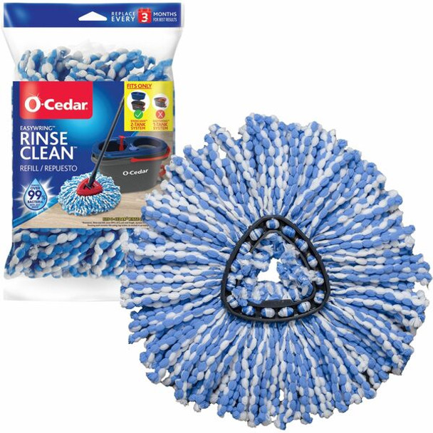 O-Cedar EasyWring Rinse Clean Mop Refill - MicroFiber - Multi - 1Each