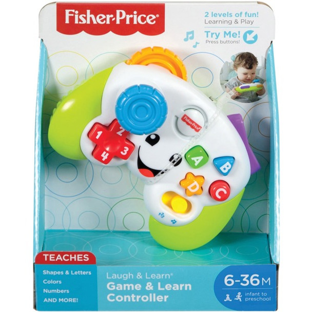 Laugh & Learn Game & Learn Controller - Skill Learning: Number, Color, Shape, Songs, Phrase, Sound, Alphabet, Fine Motor, Letter, Eye-hand Coordination, Dexterity, ... - 6 Month - 3 Year - Multicolor