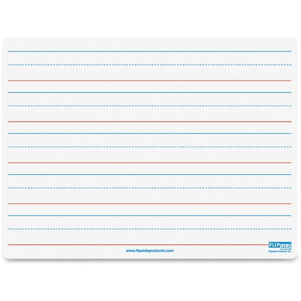 Flipside Double-sided Magnetic Dry Erase Board - 9" (0.8 ft) Width x 12" (1 ft) Height - White Surface - Rectangle - Magnetic - 1 Each