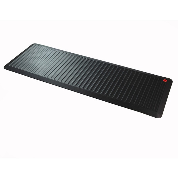 Floortex&reg; 6000X Extra-Long Active Anti-Fatigue Mat - Counter, Stand-up Desk, Workstation, Reception - 67" Width x 23" Depth x 0.90" Thickness - Rectangular - Polyurethane - Black - 1Each