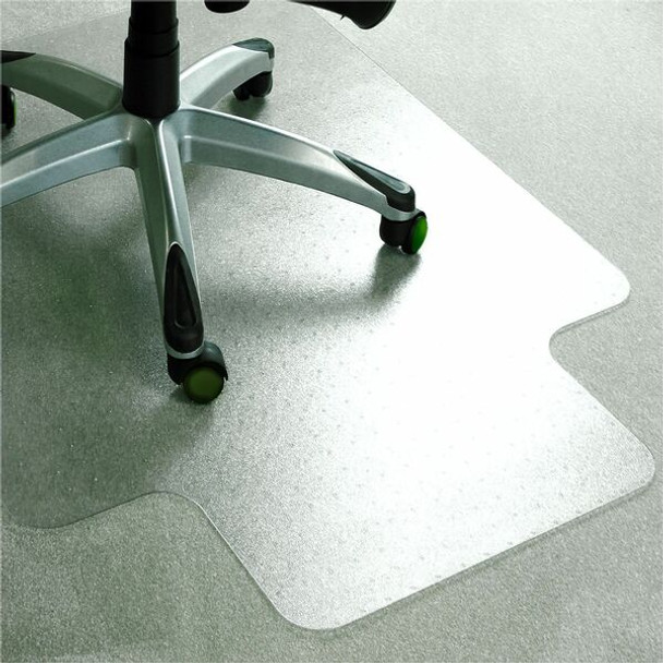 Advantagemat&reg; Plus APET Lipped for Low/Standard Pile Carpets - 36" x 48" - Clear Lipped APET Chair Mat For Carpets - 48" L x 36" W x 0.087" D