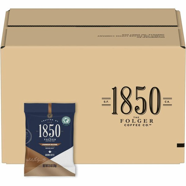 Folgers&reg; 1850 Pioneer Blend Coffee - Medium - 2.5 oz - 24 / Carton