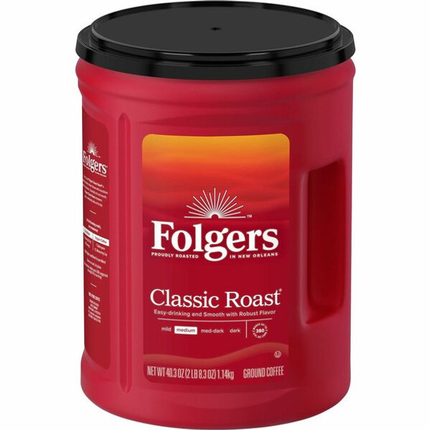 Folger Can Canister Classic Roast Coffee - Medium - 1 Each