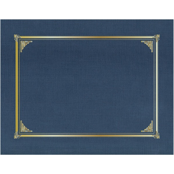 Geographics Classic Letter Recycled Presentation Cover - 8 1/2" x 11" - Card Stock, Linen - Navy Blue - 25 / Box