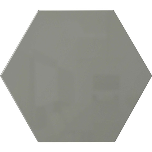 Ghent Powder-Coated Hex Steel Whiteboards - 21" (1.7 ft) Width x 18" (1.5 ft) Height - Gray Steel Surface - Hexagonal - Magnetic - 1 Each