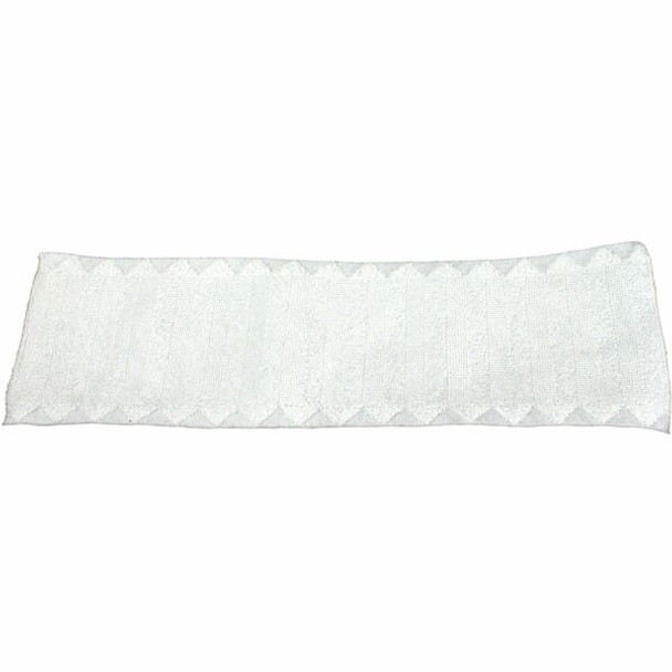 Genuine Joe Single-use Microfiber Pad - 3 / Pack - 3/Carton - 4.10" Width - Durable, Scratch-free - MicroFiber - White