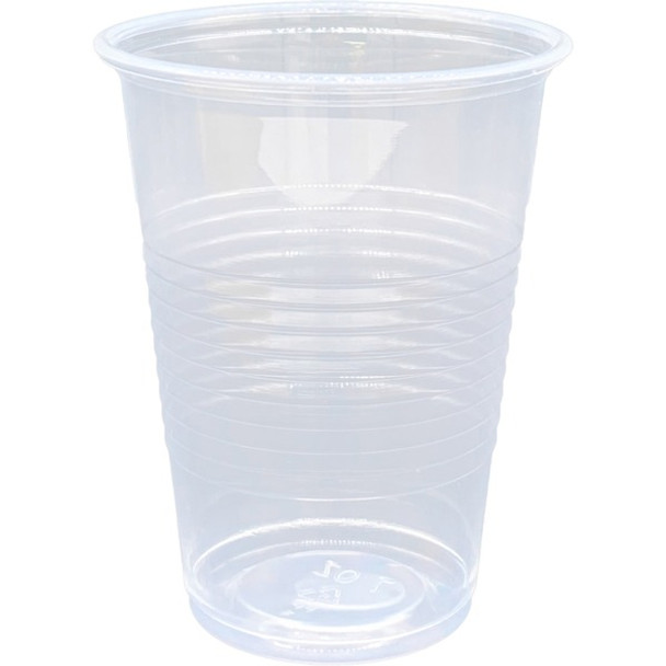 Genuine Joe 7 oz Translucent Beverage Cups - 100 / Pack - 25 / Carton - Clear - Plastic - Beverage, Cold Drink