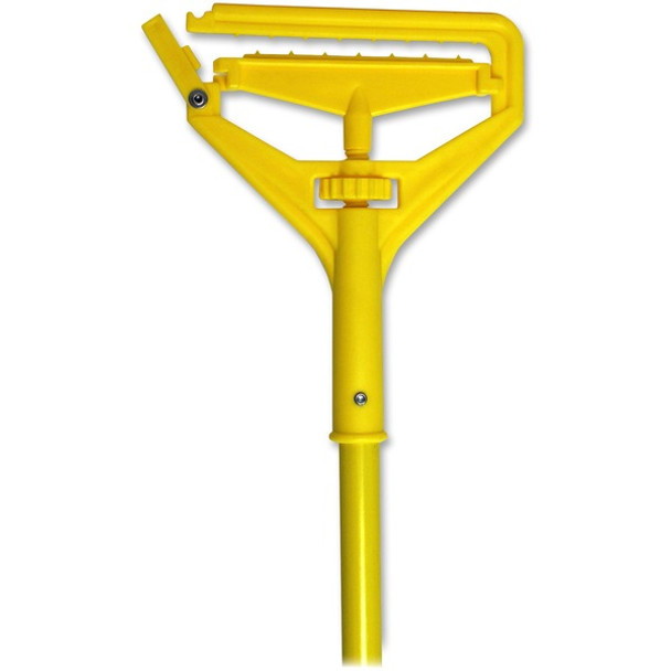 Genuine Joe Speed Change Mop Handle - Yellow - Fiberglass - 1 Each