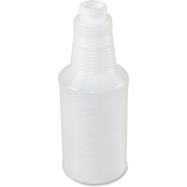 Genuine Joe 24 oz. Plastic Bottle with Graduations - Suitable For Cleaning - 24 / Carton - Translucent