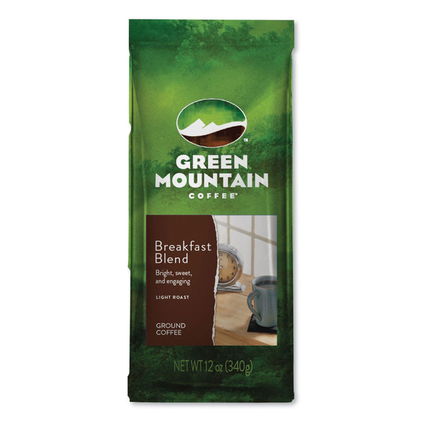 Breakfast Blend Ground Coffee, 12 oz Bag