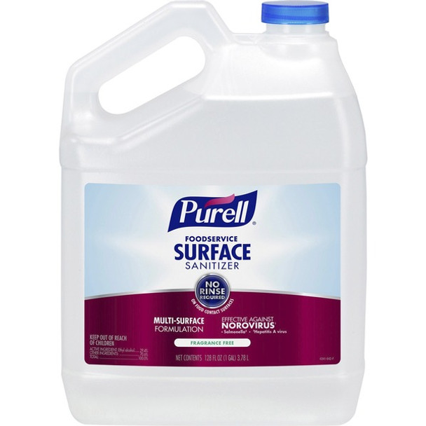 PURELL&reg; Foodservice Surface Sanitizer Gallon Refill - Ready-To-Use - 128 fl oz (4 quart)Bottle - 1 Each - Clear