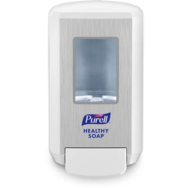 PURELL&reg; CS4 Soap Dispenser - Manual - 1.32 quart Capacity - Site Window, Wall Mountable, Durable - White - 1 / Carton