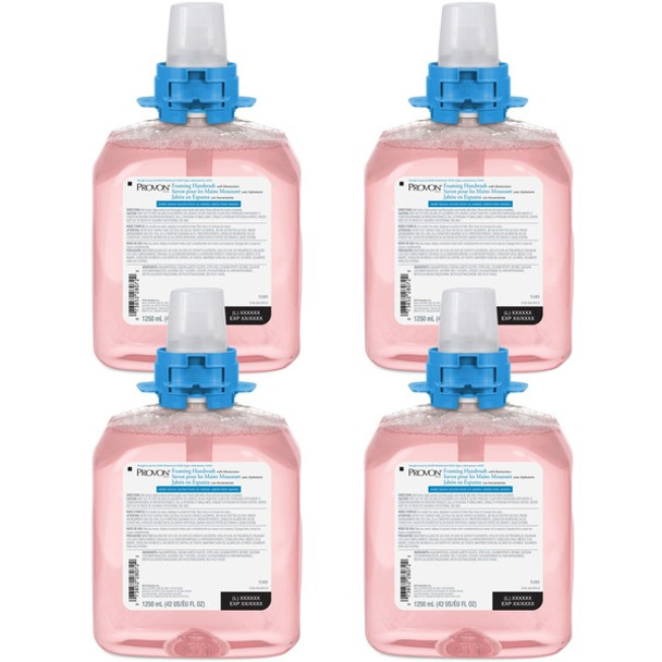 Provon FMX-12 Refill Foaming Handwash - Cranberry ScentFor - 42.3 fl oz (1250 mL) - Kill Germs - Hand, Skin - Moisturizing - Pink - Rich Lather, Bio-based - 4 / Carton