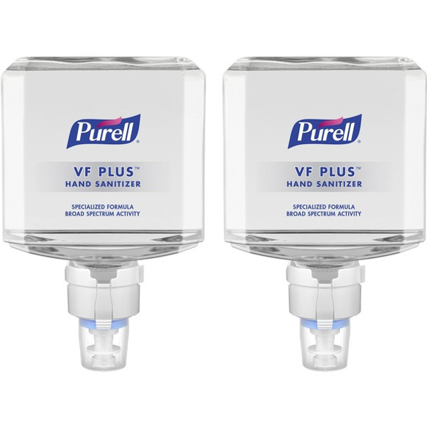 PURELL&reg; VF PLUS Hand Sanitizer Gel Refill - 40.6 fl oz (1200 mL) - Kill Germs, Bacteria Remover - Restaurant, Cruise Ship, Hand - Quick Drying, Fragrance-free, Dye-free, Hygienic - 2 / Carton