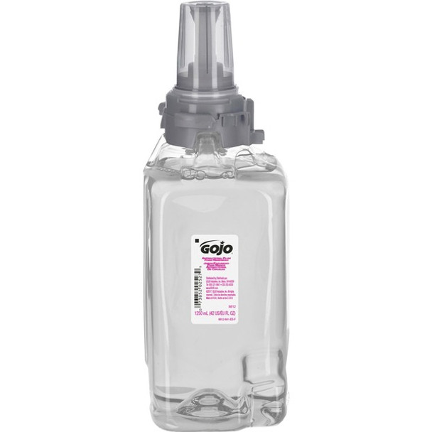 Gojo&reg; Antibacterial Handwash ADX-12 Dispenser Refill - Plum ScentFor - 42.3 fl oz (1250 mL) - Push Pump Dispenser - Bacteria Remover - Hand, Skin - Moisturizing - Antibacterial - Clear - Rich Lather - 1 Each