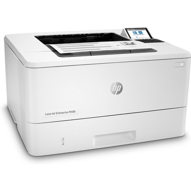 HP LaserJet Enterprise M406dn Desktop Laser Printer - Monochrome - 40 ppm Mono - 1200 x 1200 dpi Print - Automatic Duplex Print - 350 Sheets Input - Ethernet - 100000 Pages Duty Cycle - Plain Paper Print - Gigabit Ethernet - USB