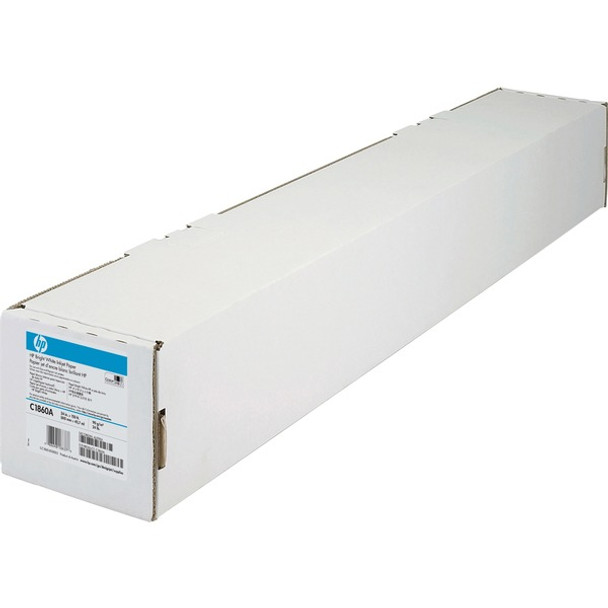 HP Bright White Inkjet Bond Paper - 95 Brightness - 94% Opacity - 24" x 150 ft - 24 lb Basis Weight - Matte - 1 / Roll - White