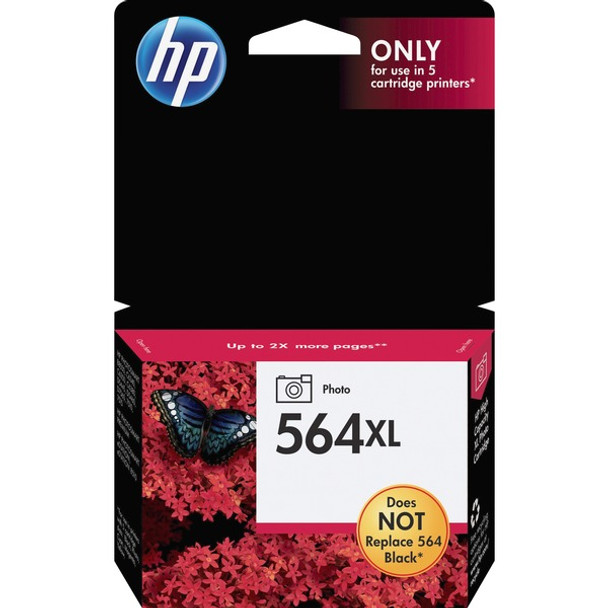 HP 564XL (CB322WN) Original Inkjet Ink Cartridge - Photo Black - 1 Each - 290 Pages