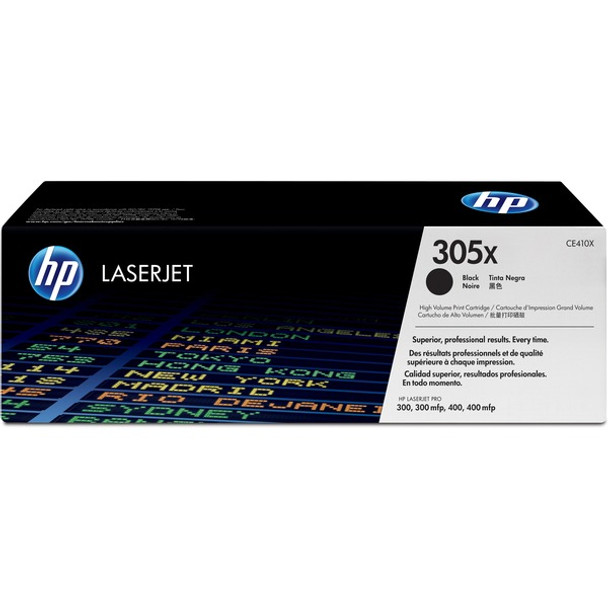 HP 305X (CE410X) Original Laser Toner Cartridge - Single Pack - Black - 1 Each - 4000 Pages