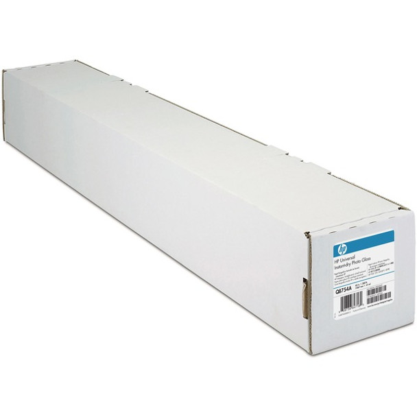 HP Q657 Universal Instant-dry Gloss Photo Paper - 107 Brightness - 42" x 100 ft - 50.50 lb Basis Weight - Glossy - 1 / Roll