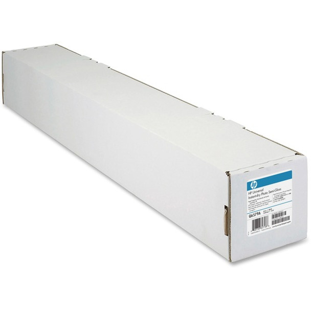 HP Universal Instant-dry Semi-gloss Photo Paper - 107 Brightness - 24" x 100 ft - Satin - 1 / Roll - White