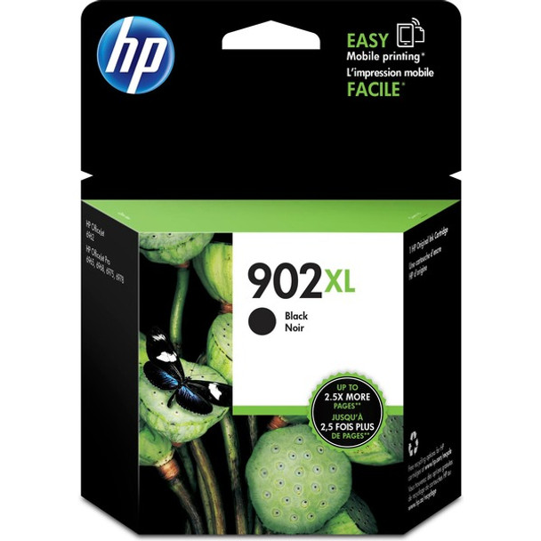 HP 902XL Original High Yield Inkjet Ink Cartridge - Black - 1 Each - 750 Pages