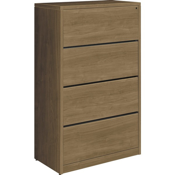 HON H10516 Lateral File - 36" x 20"59.1" - 4 x File Drawer(s) - Finish: Pinnacle, Laminate