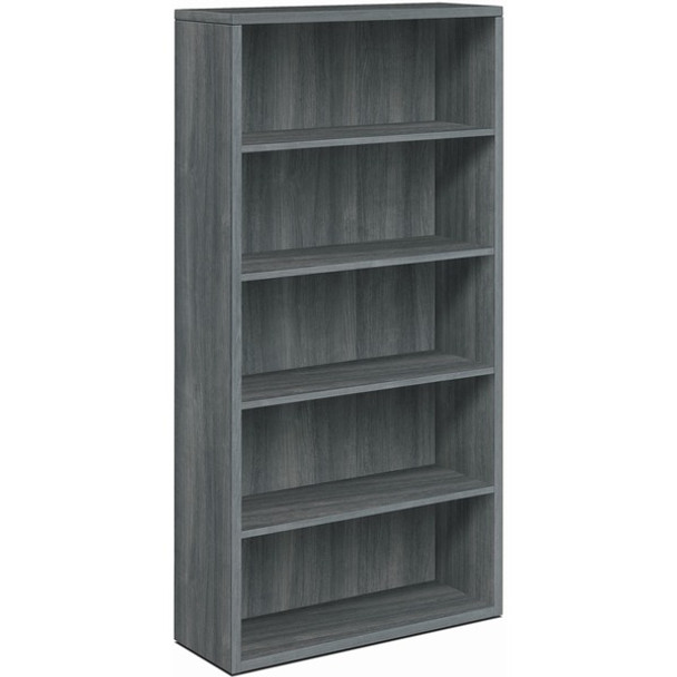HON 10500 Bookcase - 36" x 13.1"71" - 5 Shelve(s) - Material: Laminate - Finish: Sterling Ash