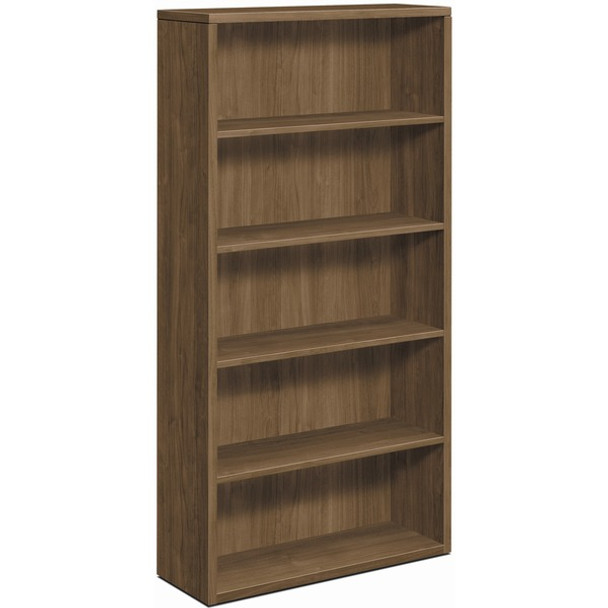 HON H105535 Bookcase - 36" x 13.1"71" - 5 Shelve(s) - Finish: Pinnacle, Laminate