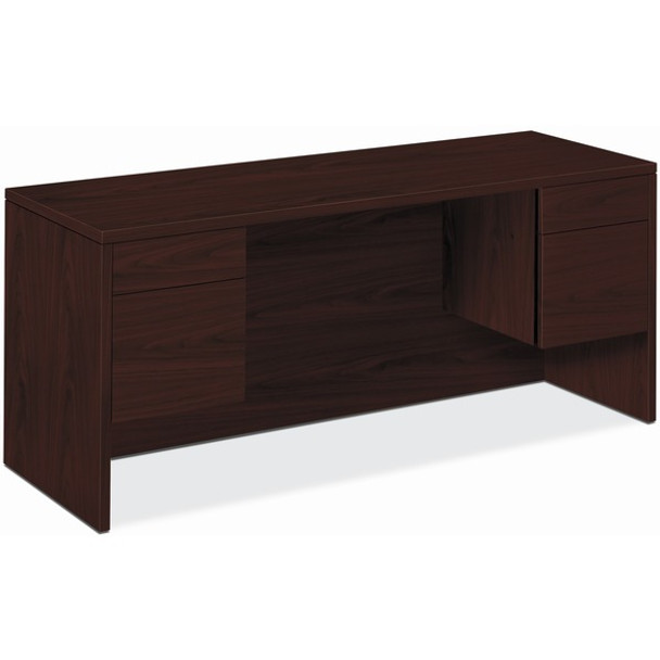 HON 10500 H10565 Credenza - 60" x 24"29.5" - 4 x Box, File Drawer(s) - Flat Edge - Finish: Mahogany