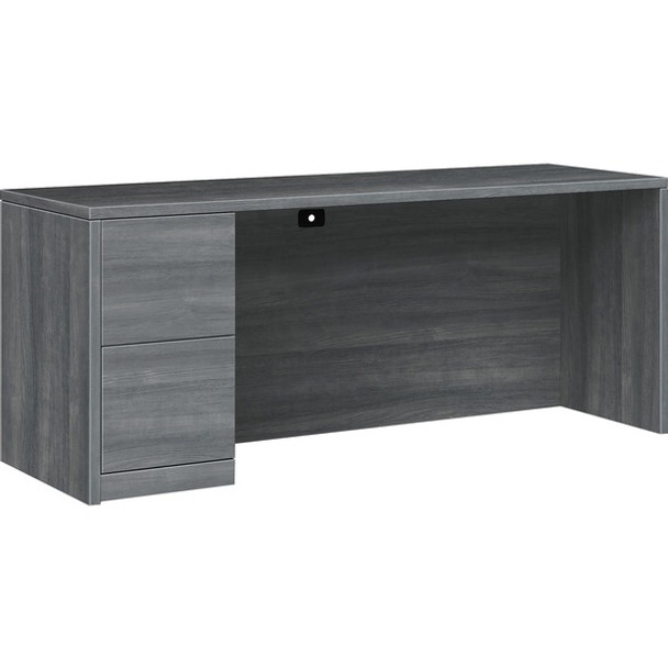 HON 10500 H105904L Pedestal Credenza - 72" x 24"29.5" - 2 x File Drawer(s)Left Side - Finish: Sterling Ash