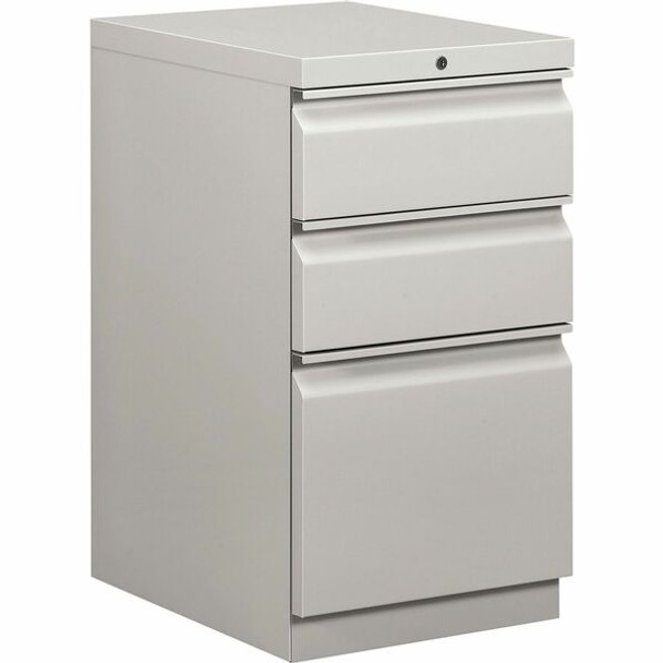 HON Brigade H33720R Pedestal - 15" x 19.9"28" - 3 x Box, File Drawer(s) - Finish: Light Gray