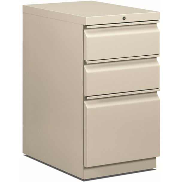 HON Brigade H33723R Pedestal - 15" x 22.9"28" - 3 x Box, File Drawer(s) - Finish: Light Gray