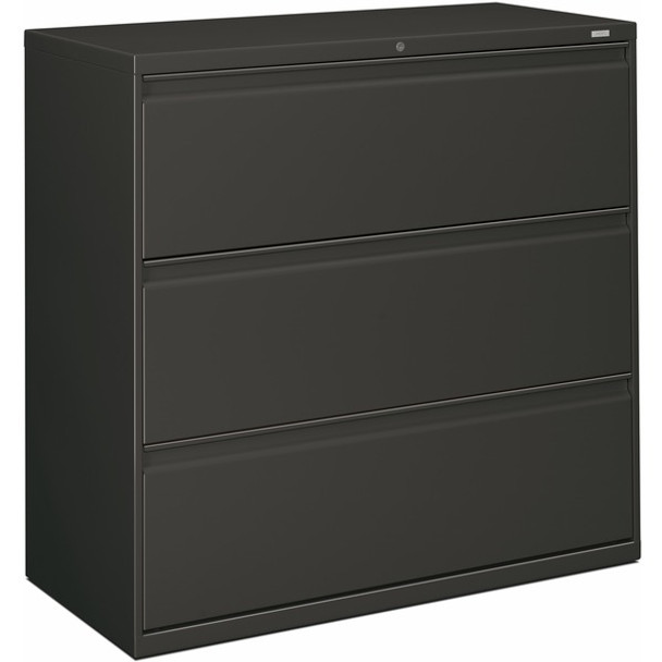 HON Brigade 800 H893 Lateral File - 42" x 18"40.9" - 3 Drawer(s) - Finish: Charcoal