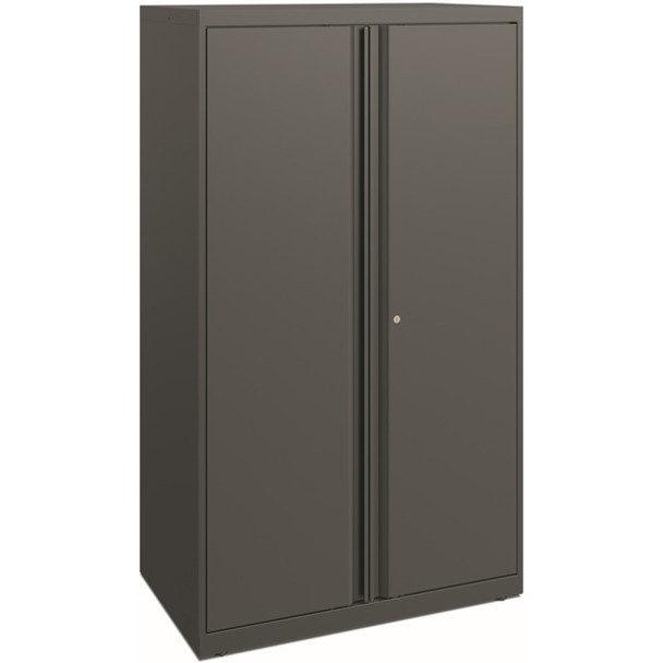 HON Flagship HFMSC185230RWB Storage Cabinet - 30" x 52" - Lockable, Leveling Glide, Removable Lock, Key Lock, Modular - Charcoal - Charcoal